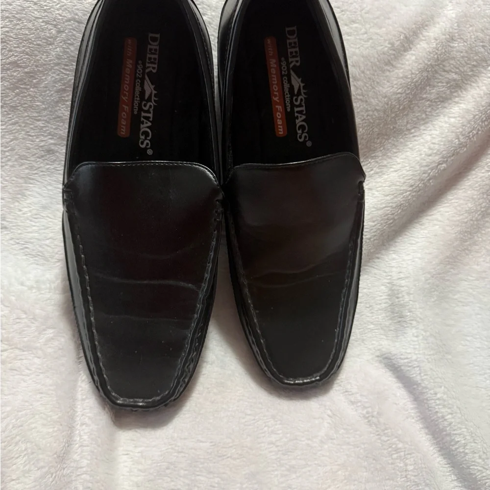 Deer Stags 902 Collection Black Slip-On Loafers Memory Foam Comfort Men’s 10.5